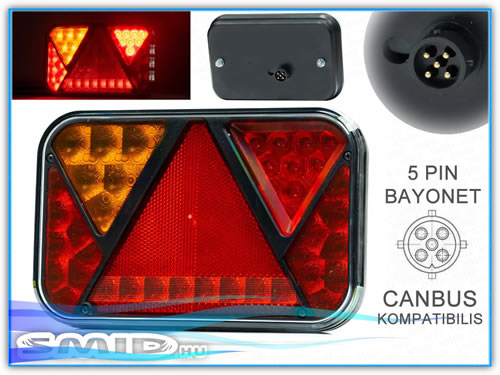 ELLED130200 BBAJ LEN LED Lámpa Egyesített hátsólámpa utánfutó alkatrész